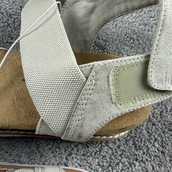 Skechers Memory Foam Womens 10 White‎ Strap Low Wedge Sandals - Picture 12 of 13